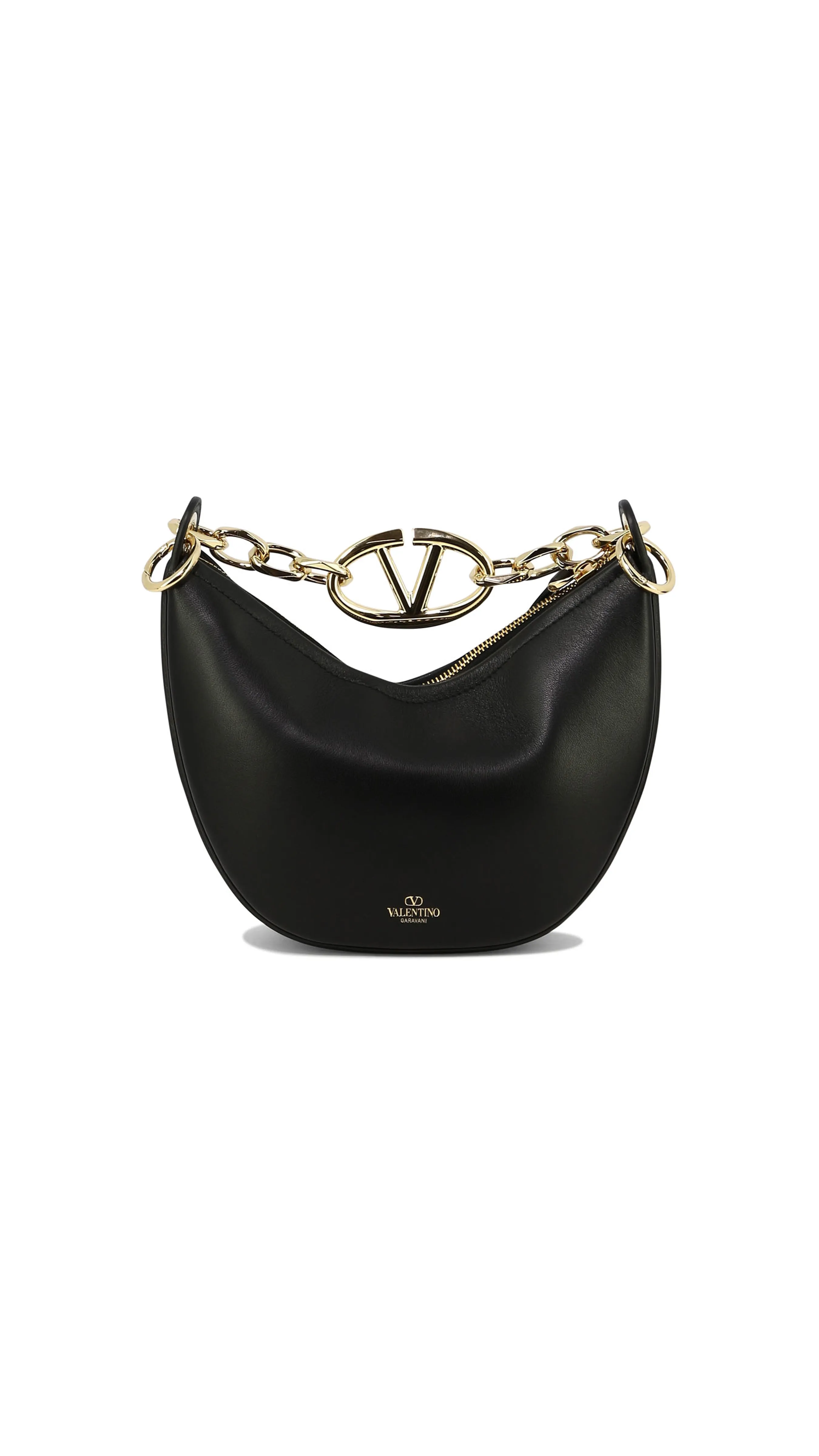 Mini Vlogo Moon Shoulder Bag - Black