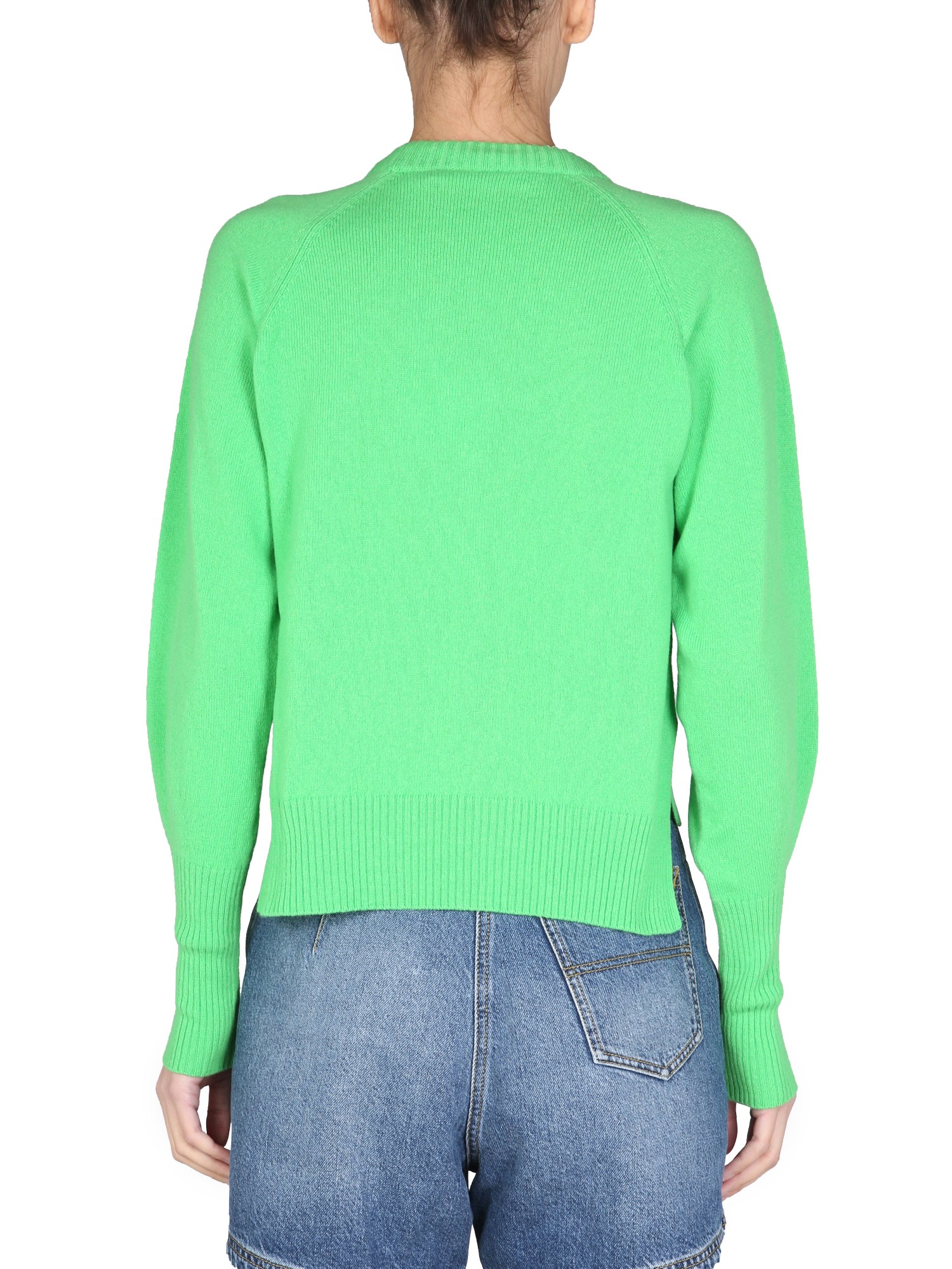 PHILOSOPHY DI LORENZO SERAFINI    CASHMERE BLEND SWEATER WITH LOGO INLAY