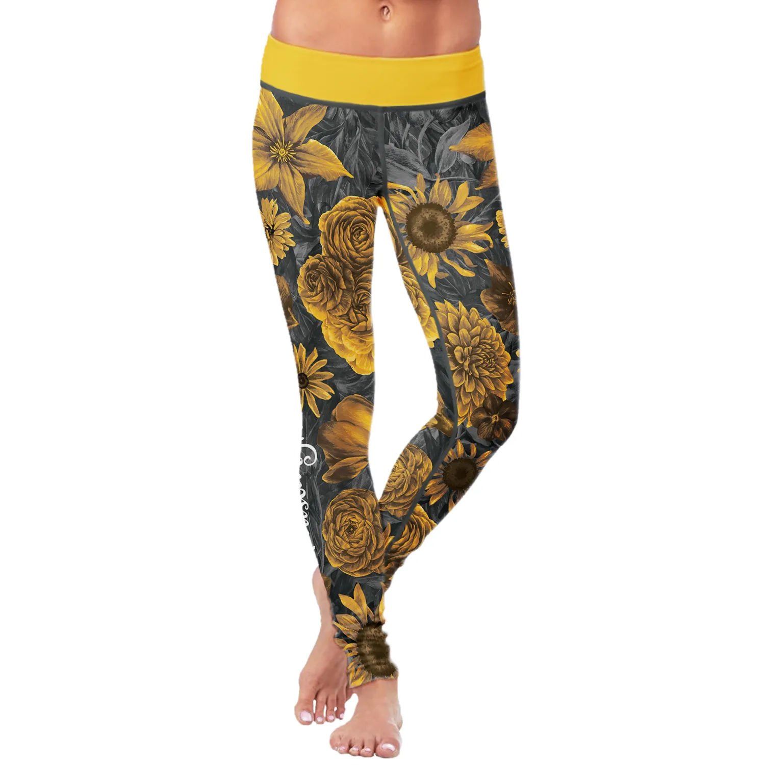 Pittsburgh Flower Football Leggings