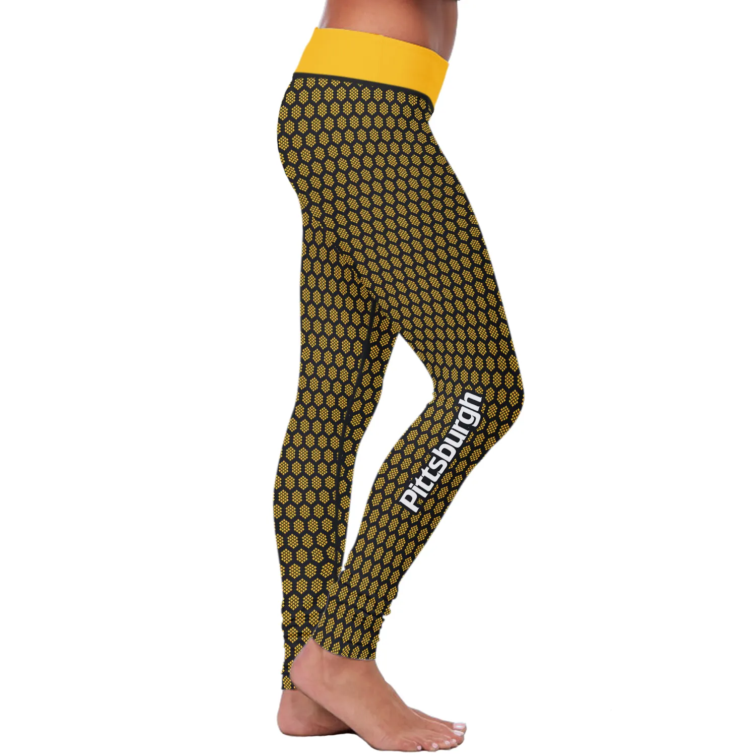 Pittsburgh Honeycomb Football Leggings