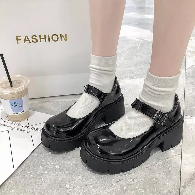 Platform Mary Jane Shoes BH6