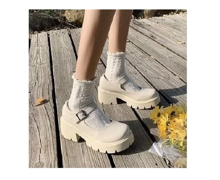 Platform Mary Jane Shoes BH6