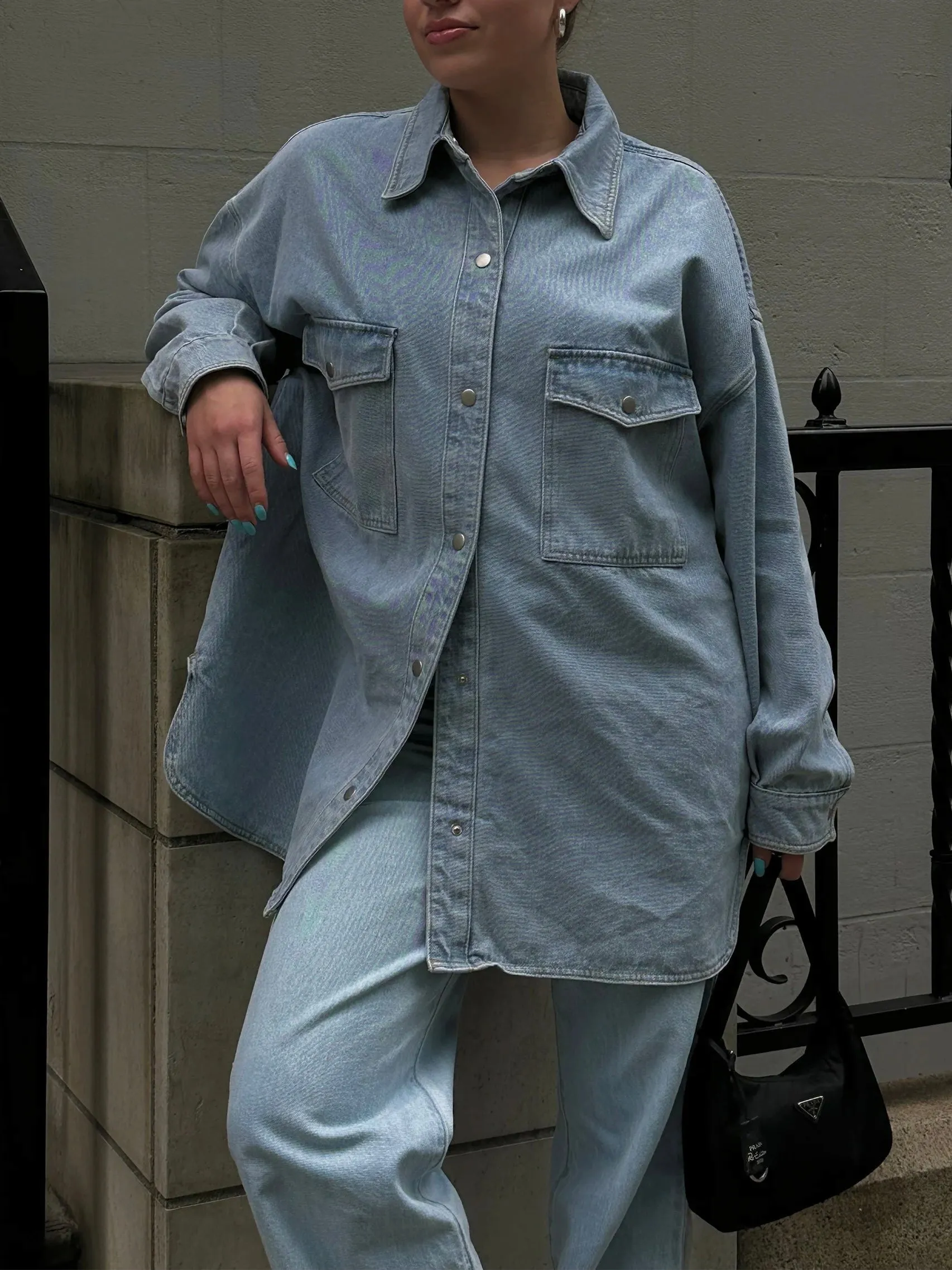 **PRESALE** BRUNETTE THE LABEL Oversized Denim Jacket / Shirt Dress