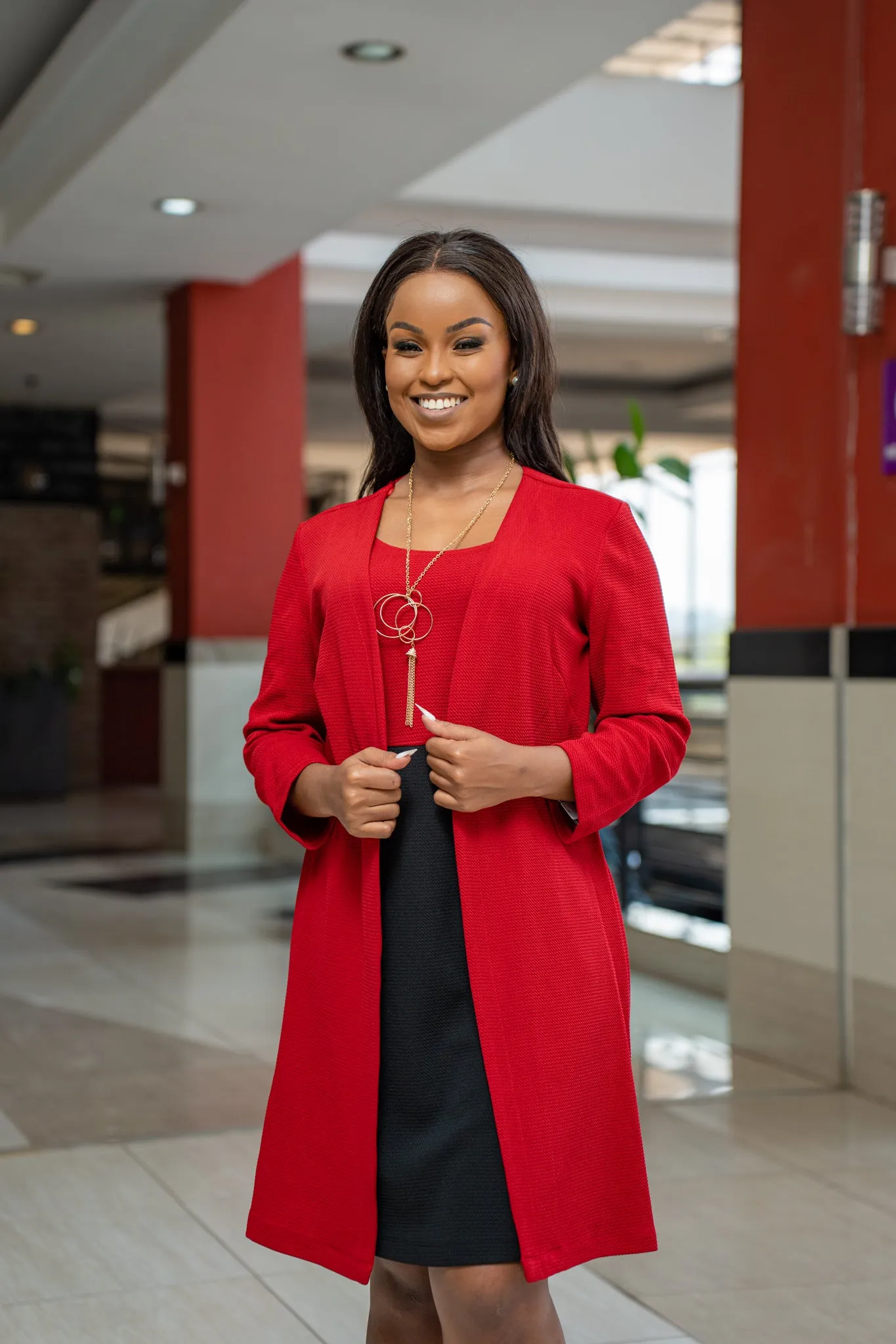 Red Chain Cover Dress