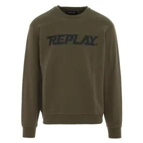 Replay M6705 21842 Sweat Top 928 Olive