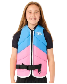 Rip Curl Girls' D Patrol Buoy Vest - Light Blue - 2024