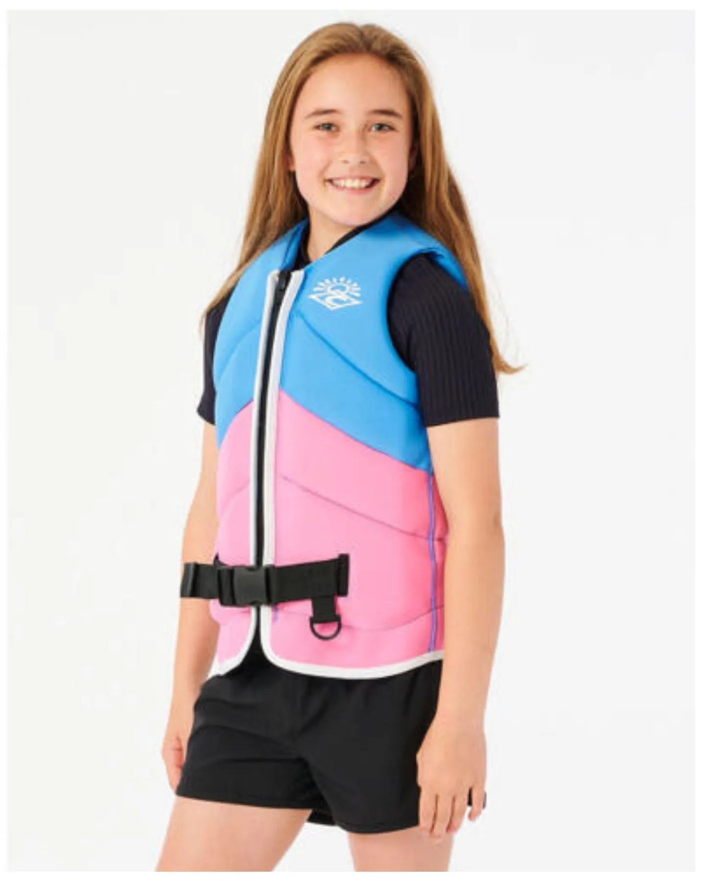 Rip Curl Girls' D Patrol Buoy Vest - Light Blue - 2024