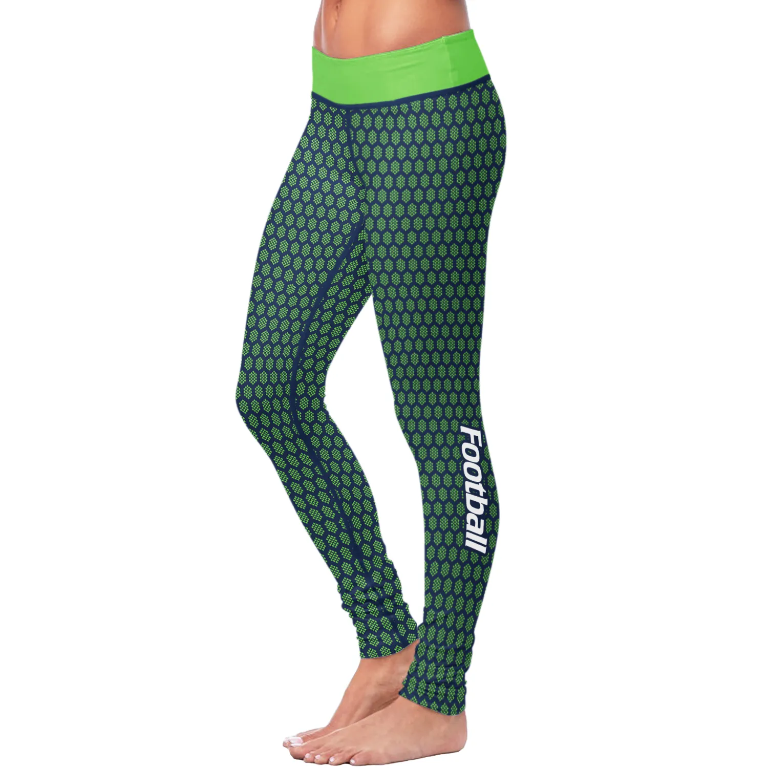 Seattle Honeycomb Football Leggings