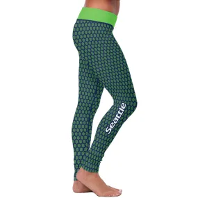 Seattle Honeycomb Football Leggings