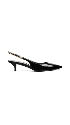 Signoria Low Slingback Pump - Black