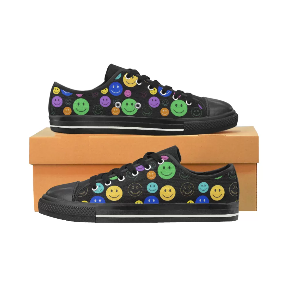 Smiley Face Women's Canvas Shoes