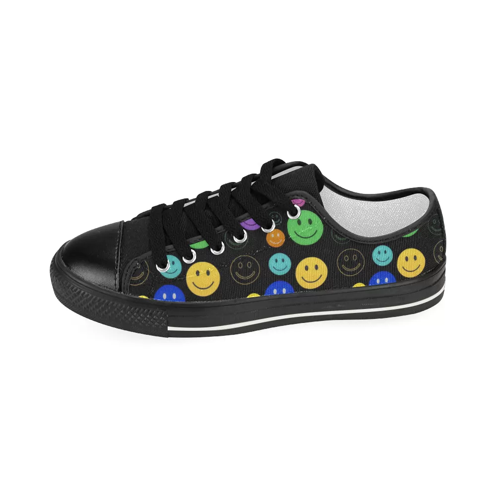 Smiley Face Women's Canvas Shoes