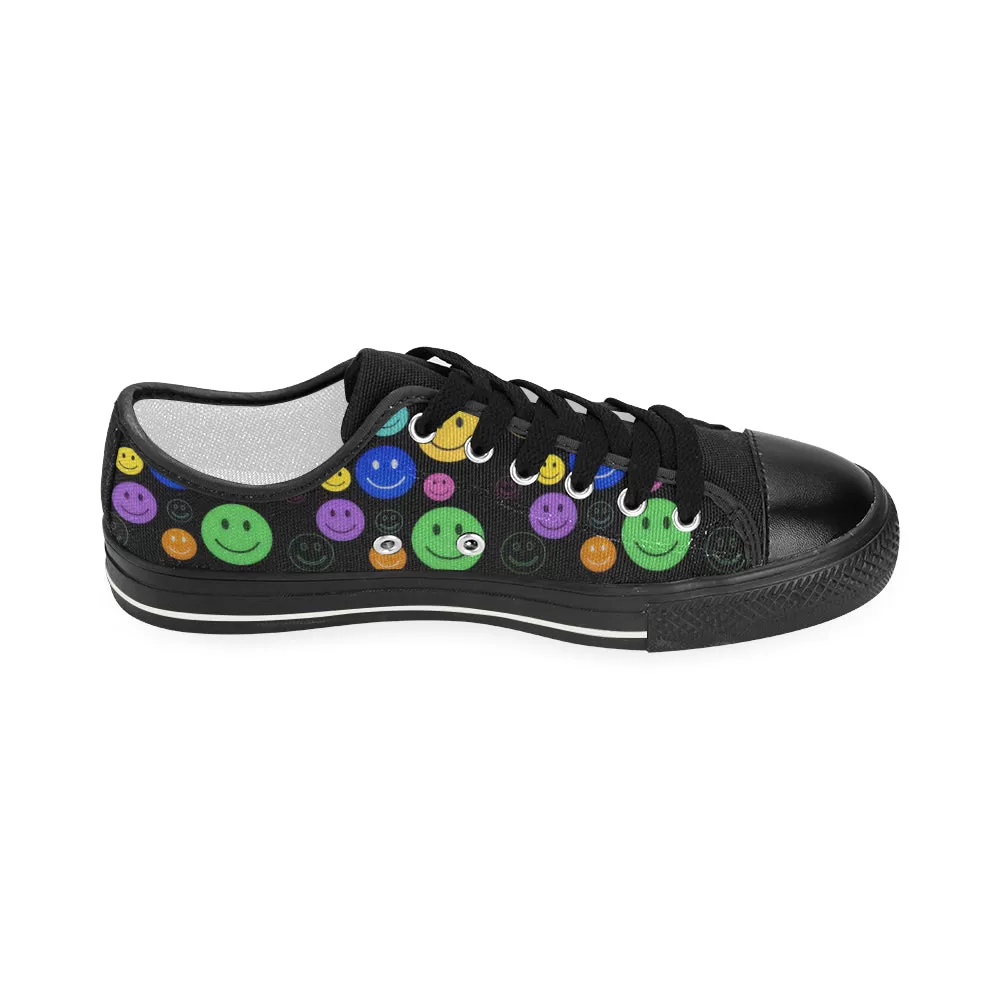 Smiley Face Women's Canvas Shoes