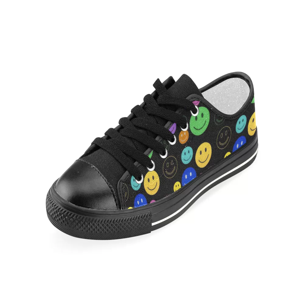 Smiley Face Women's Canvas Shoes