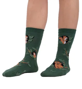 SOCK it to me Women's Crew Socks (Prints) - Woodland Watchers