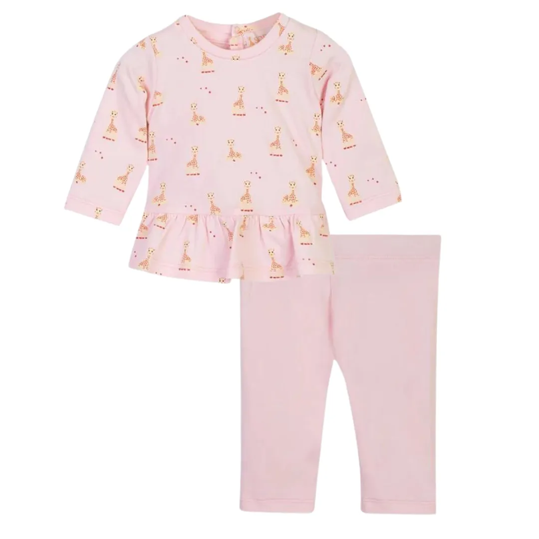 Sophie La Girafe Set Logo Pink