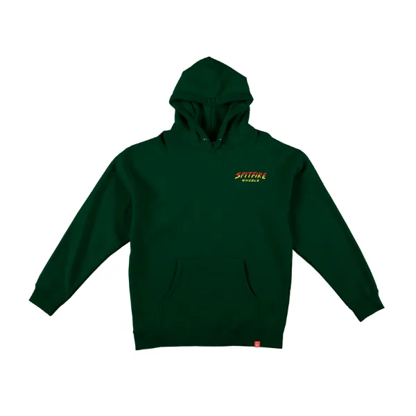 Spitfire Hell Hounds II Hoodie - Dark Green/Multi