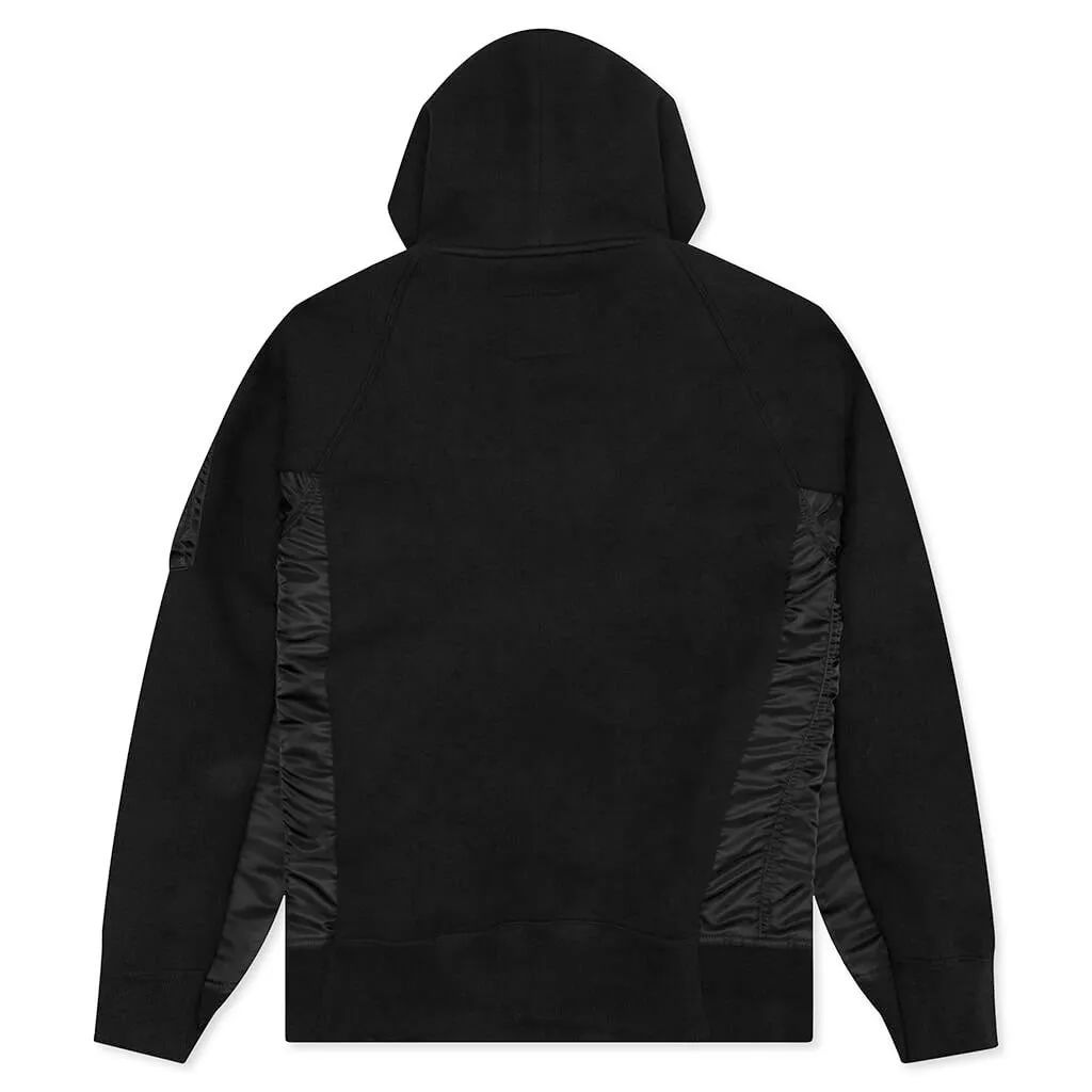 Sponge Sweat x MA-1 Hoodie 002 - Black