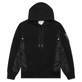 Sponge Sweat x MA-1 Hoodie 002 - Black