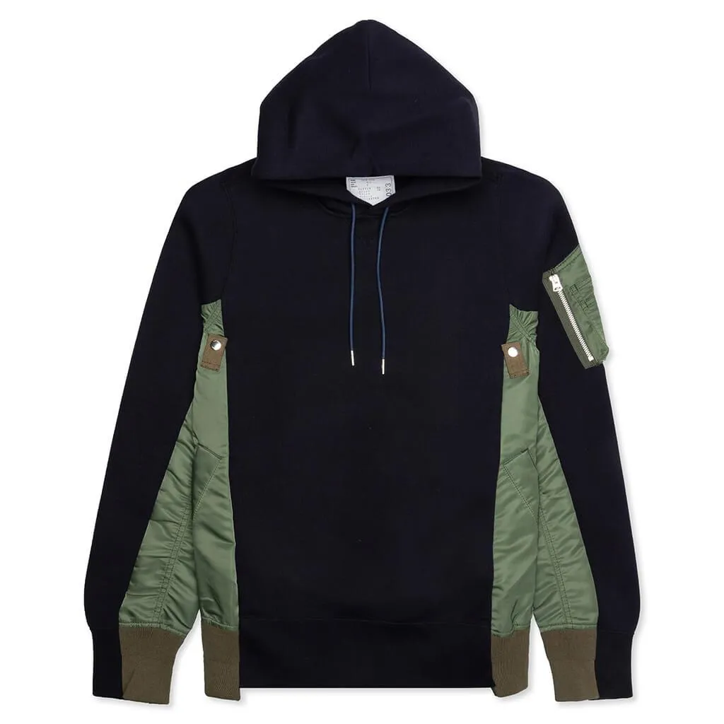 Sponge Sweat x MA-1 Hoodie - Navy/Khaki