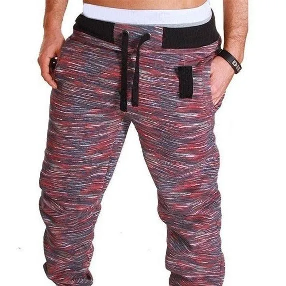 Sweatpants Men Camouflage Elasticity Military Cargo Pants With Drawstring