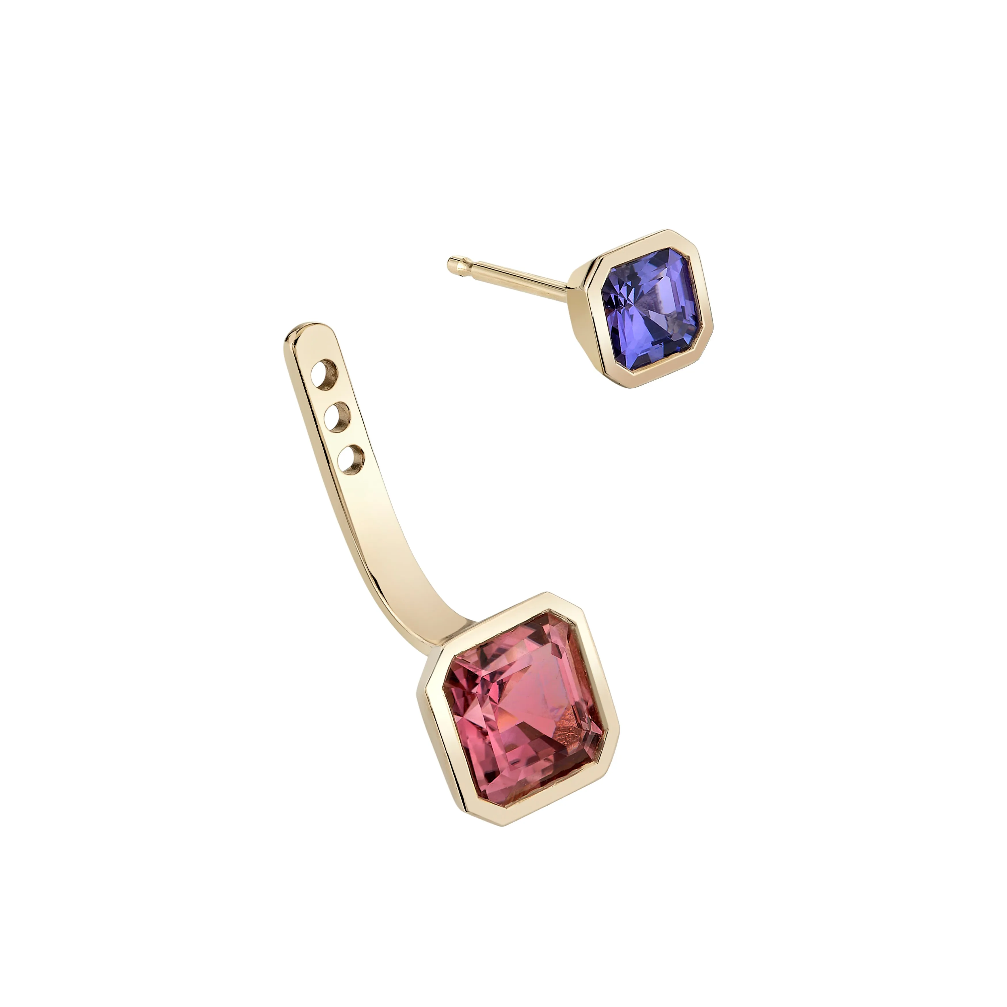 Toi et Moi Dahlia Gemstone Earring Set