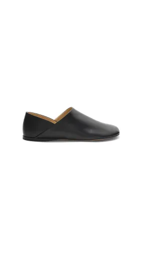 Toy Slipper In Goatskin - Black