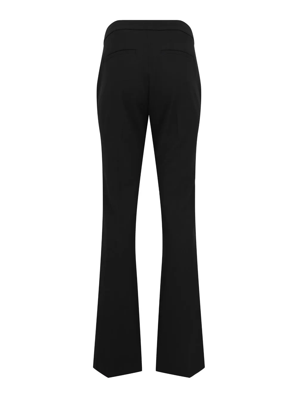 Vince Mid-Rise Pintuck Crop Flare Pant in Black