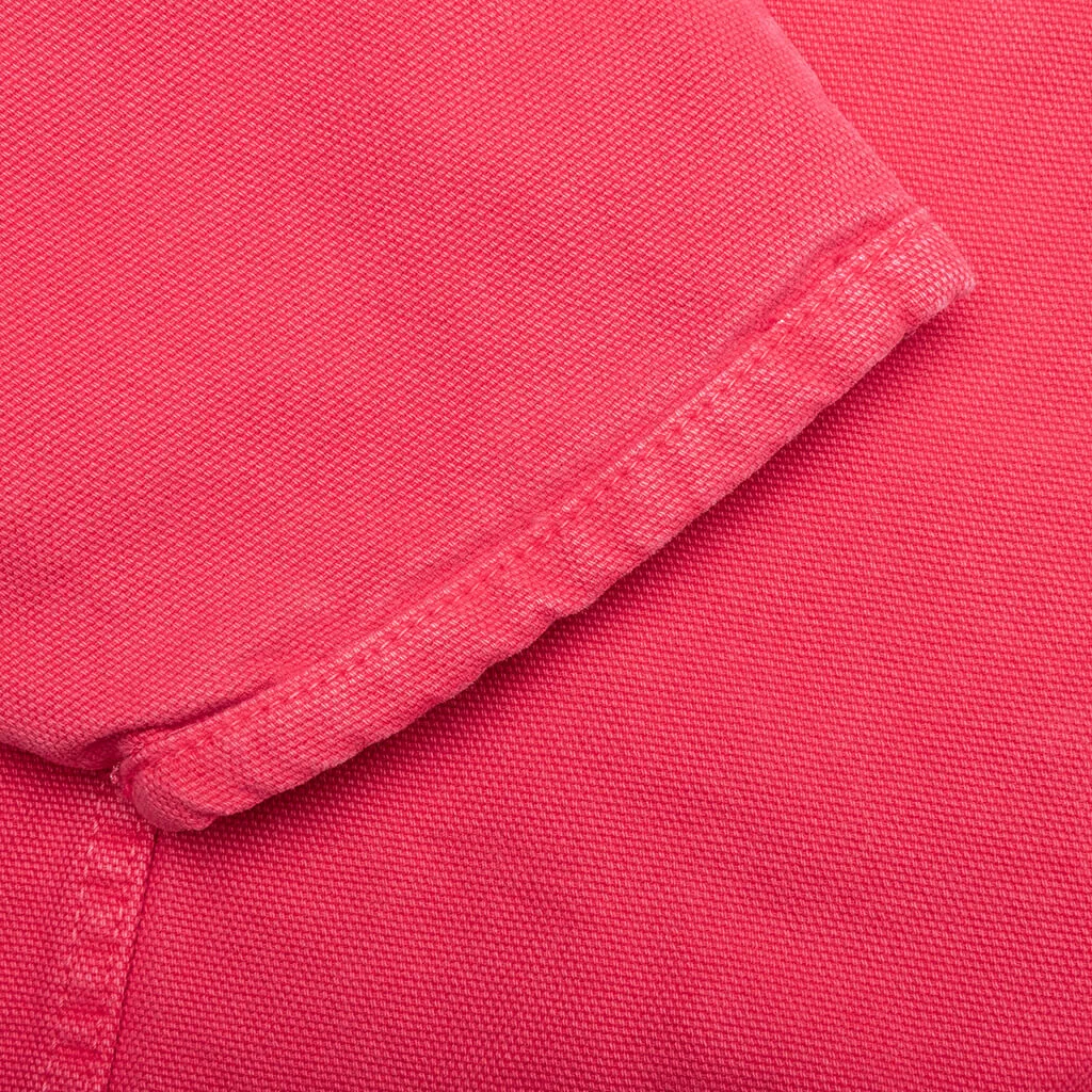 Washed Canvas Shop Jacket - Hot Pink