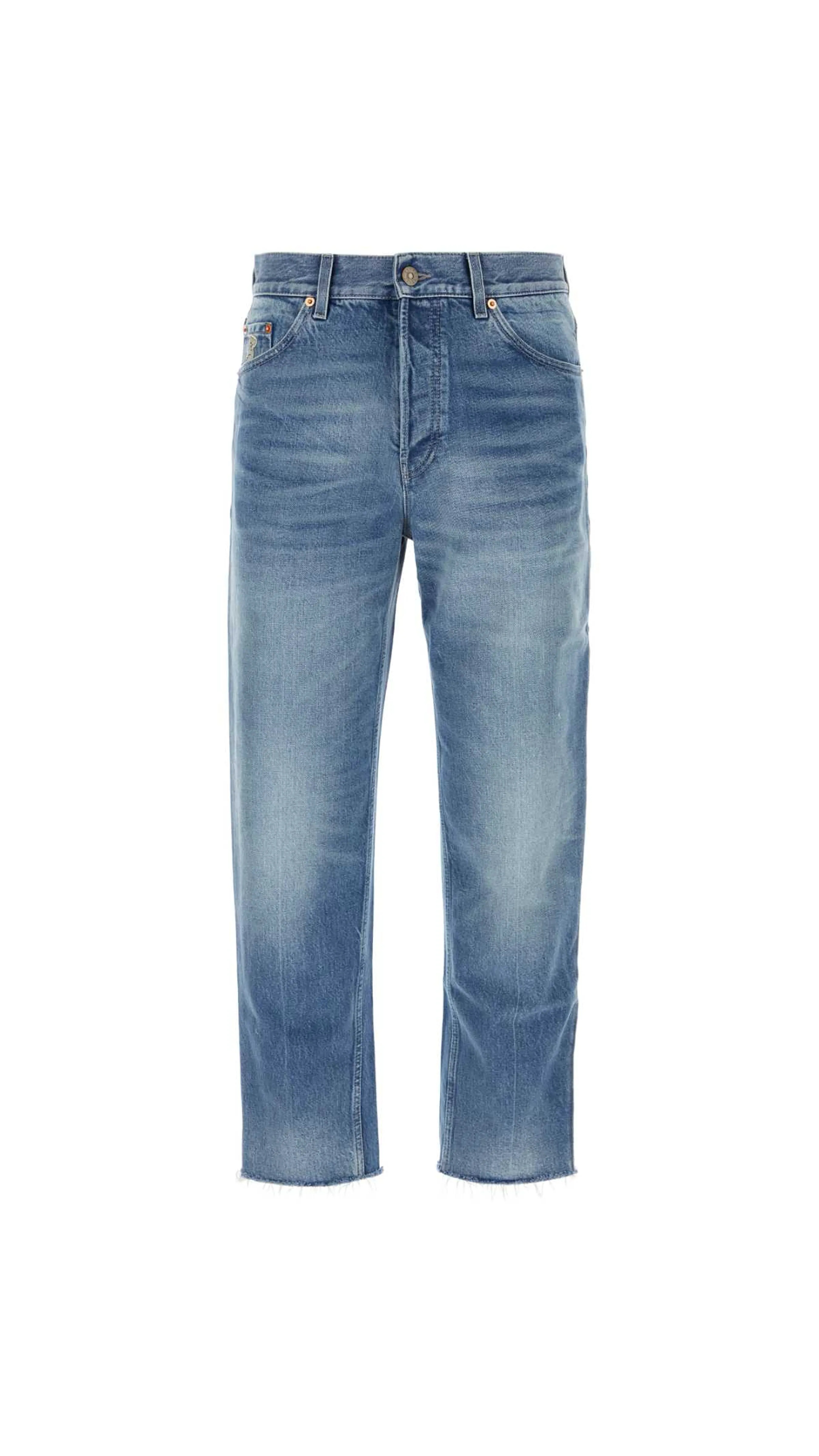 Washed Organic Denim - Blue