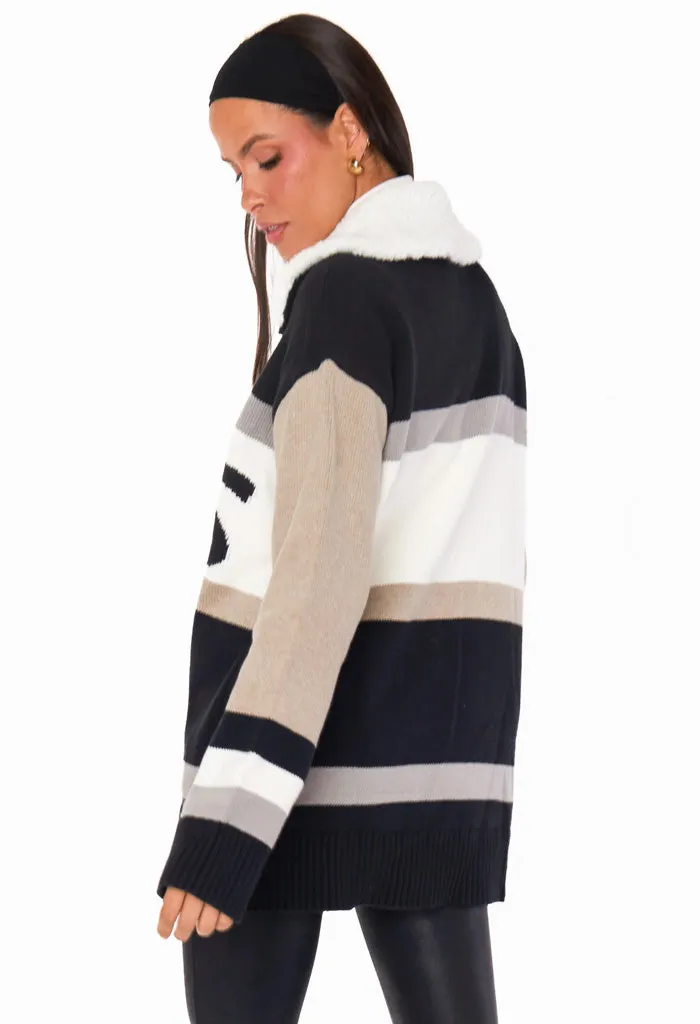 Weston Half Zip Pullover-Apres Stripe Knit