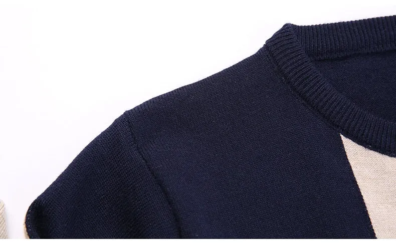 Winter Luxury Men's Full Sleeves Thick Warm Knitted Pullover Sweater