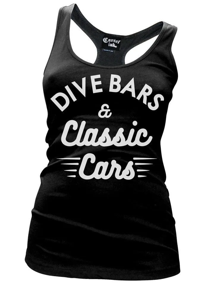 Women's Dive Bars & Classic Cars Racerback Tank