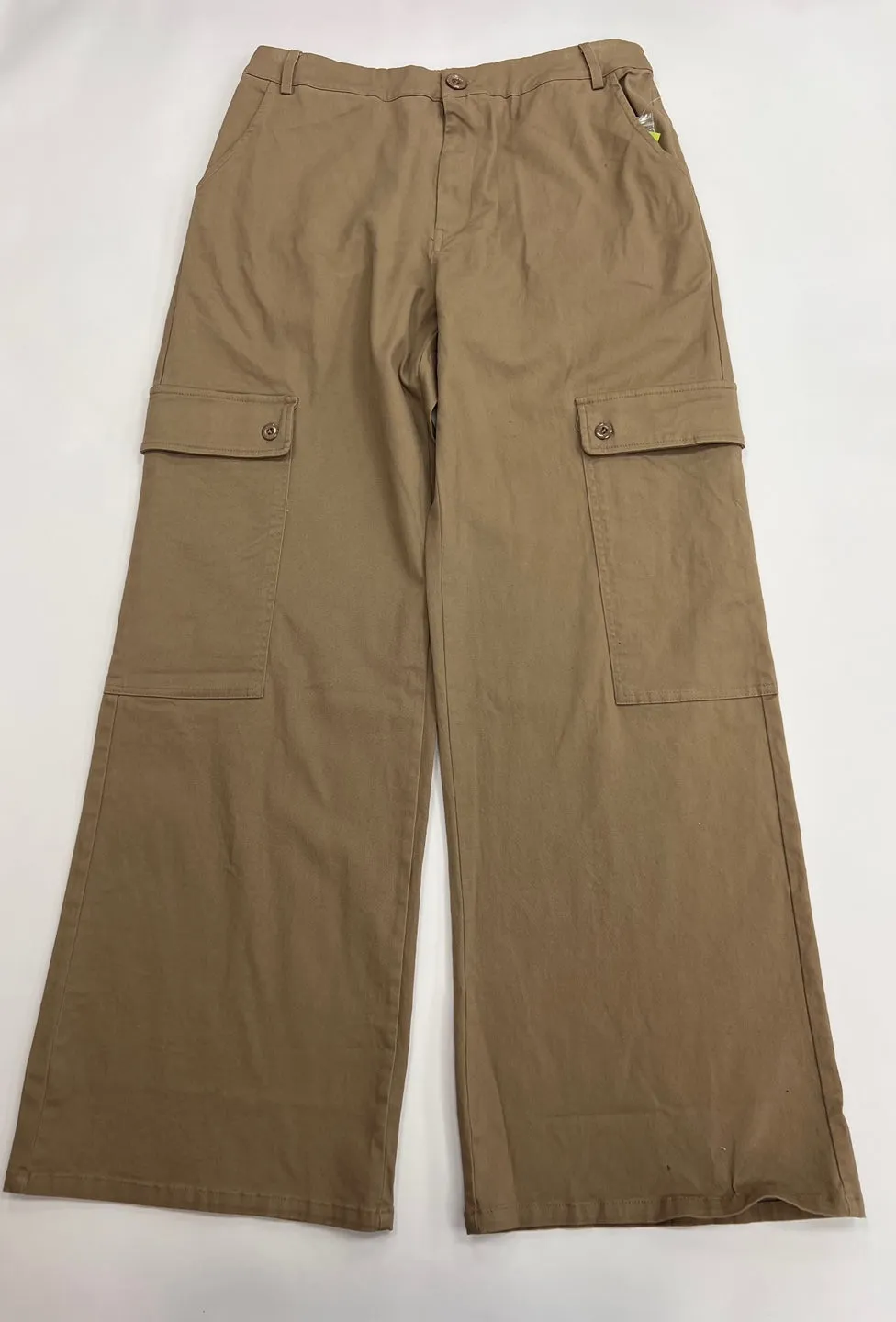 Women's Twill Wide Pants with Pockets