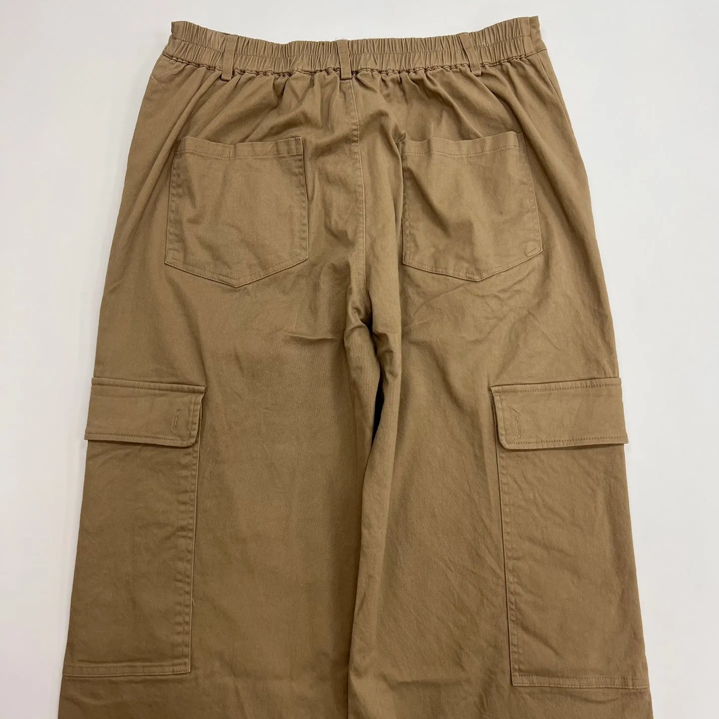 Women's Twill Wide Pants with Pockets