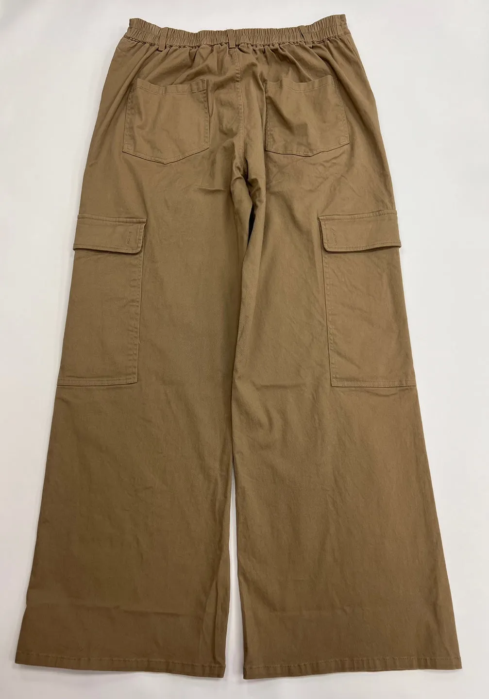 Women's Twill Wide Pants with Pockets